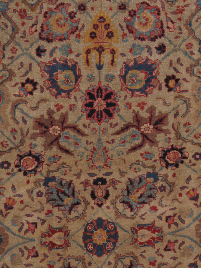Antique Persian Tabriz Carpet, No.14434 - Staging