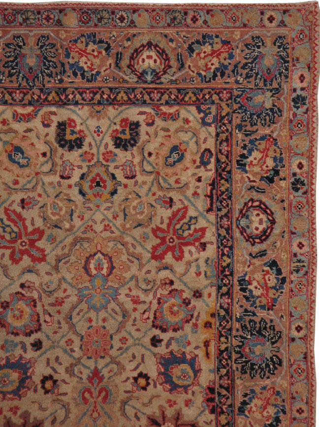 Antique Persian Tabriz Carpet, No.14434 - Staging