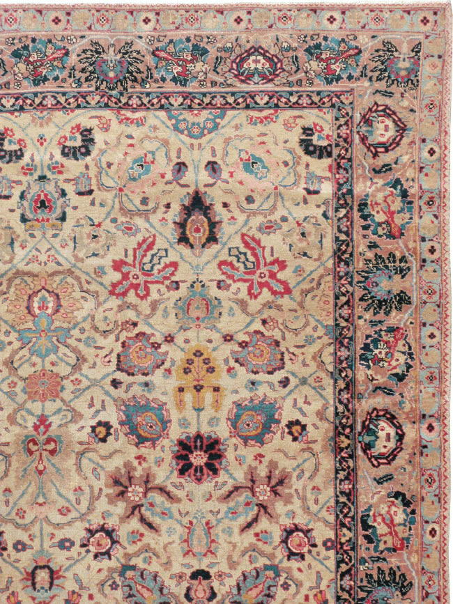 Antique Persian Tabriz Carpet, No.14434 - Staging