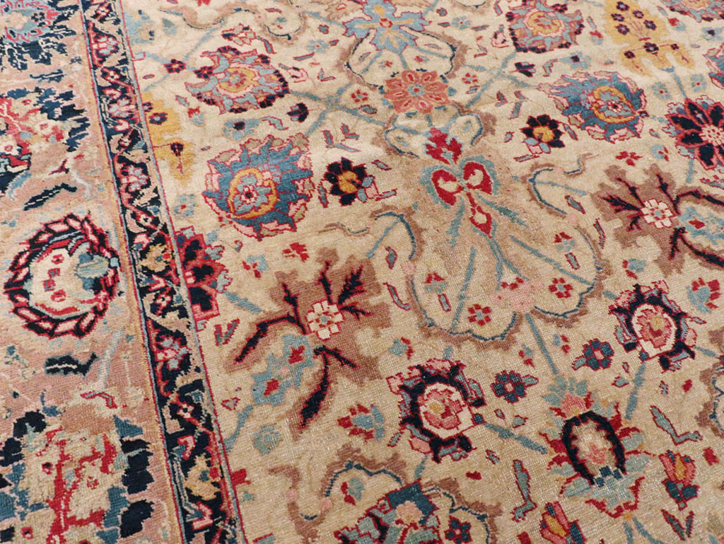 Antique Persian Tabriz Carpet, No.14434 - Staging