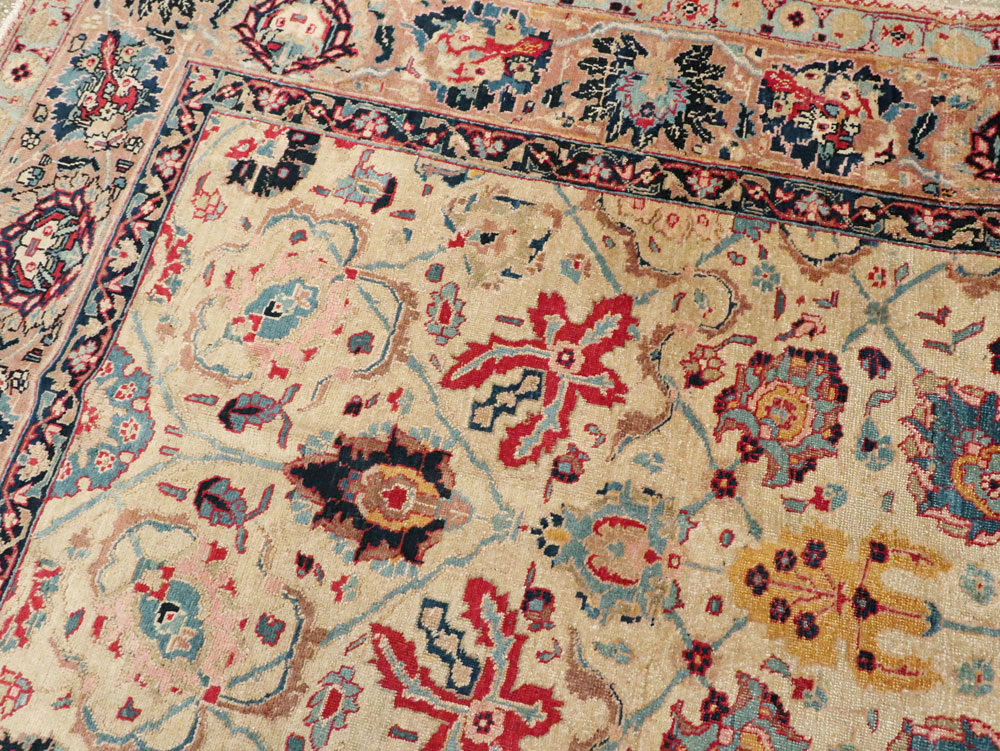 Antique Persian Tabriz Carpet, No.14434 - Staging