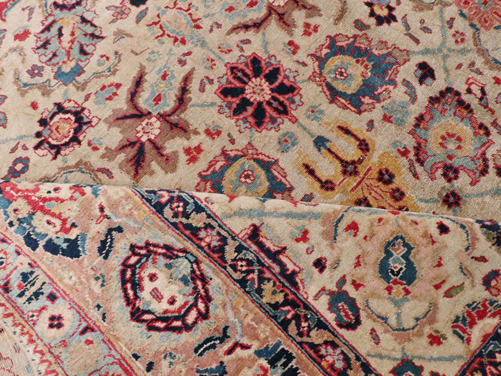 Antique Persian Tabriz Carpet, No.14434 - Staging