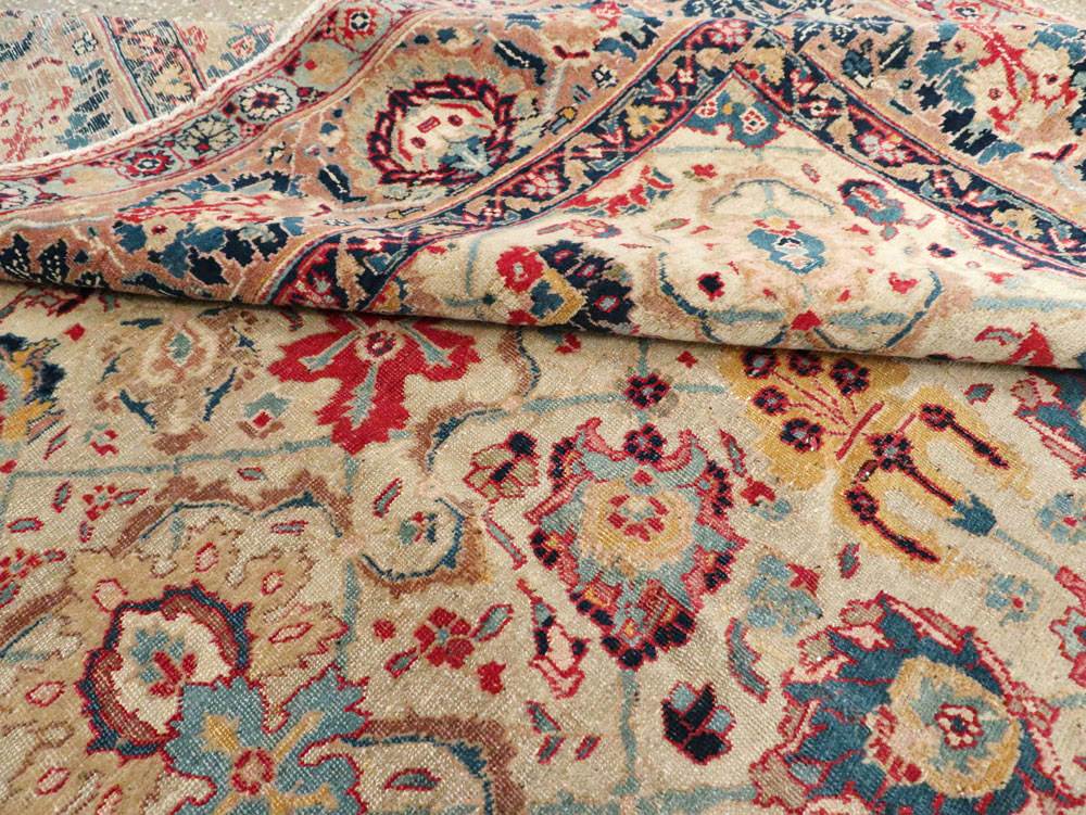 Antique Persian Tabriz Carpet, No.14434 - Staging