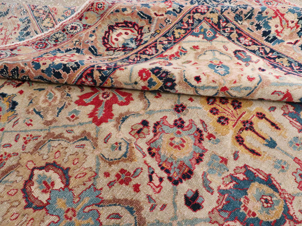 Antique Persian Tabriz Carpet, No.14434 - Staging