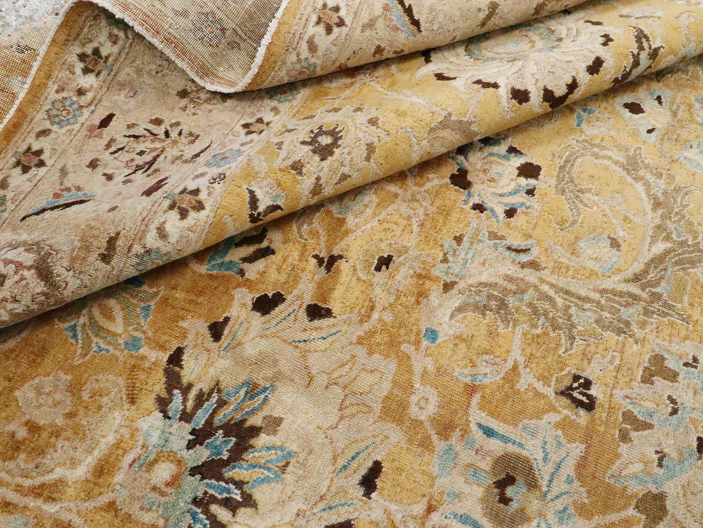 Antique Persian Tabriz Carpet, No.14435 - Staging