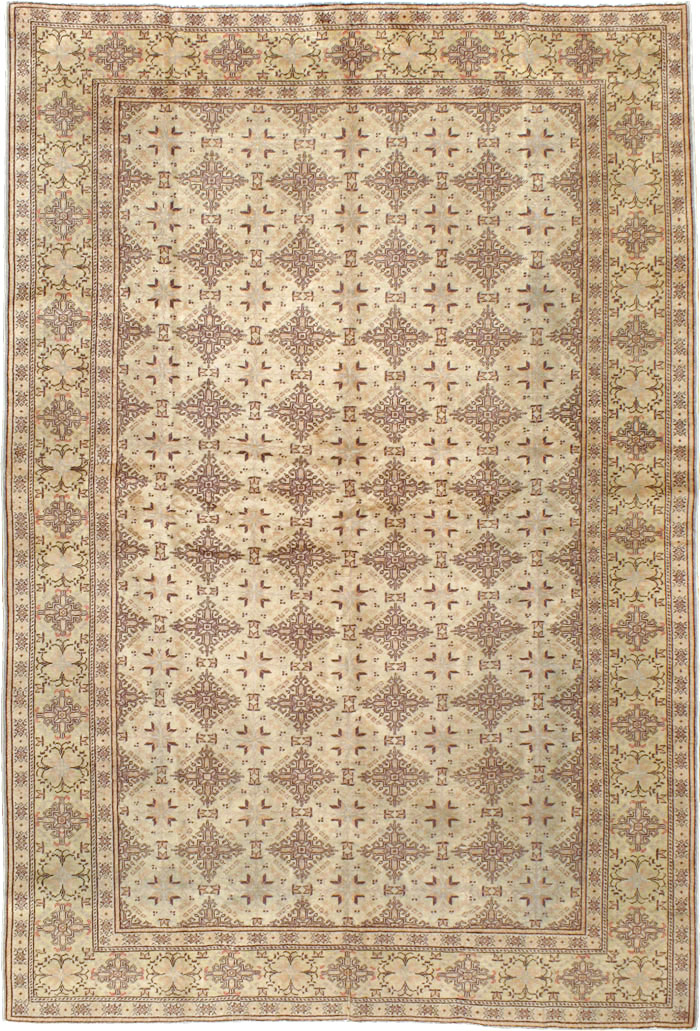 Vintage Turkish Sivas Carpet, No.14444 - Staging