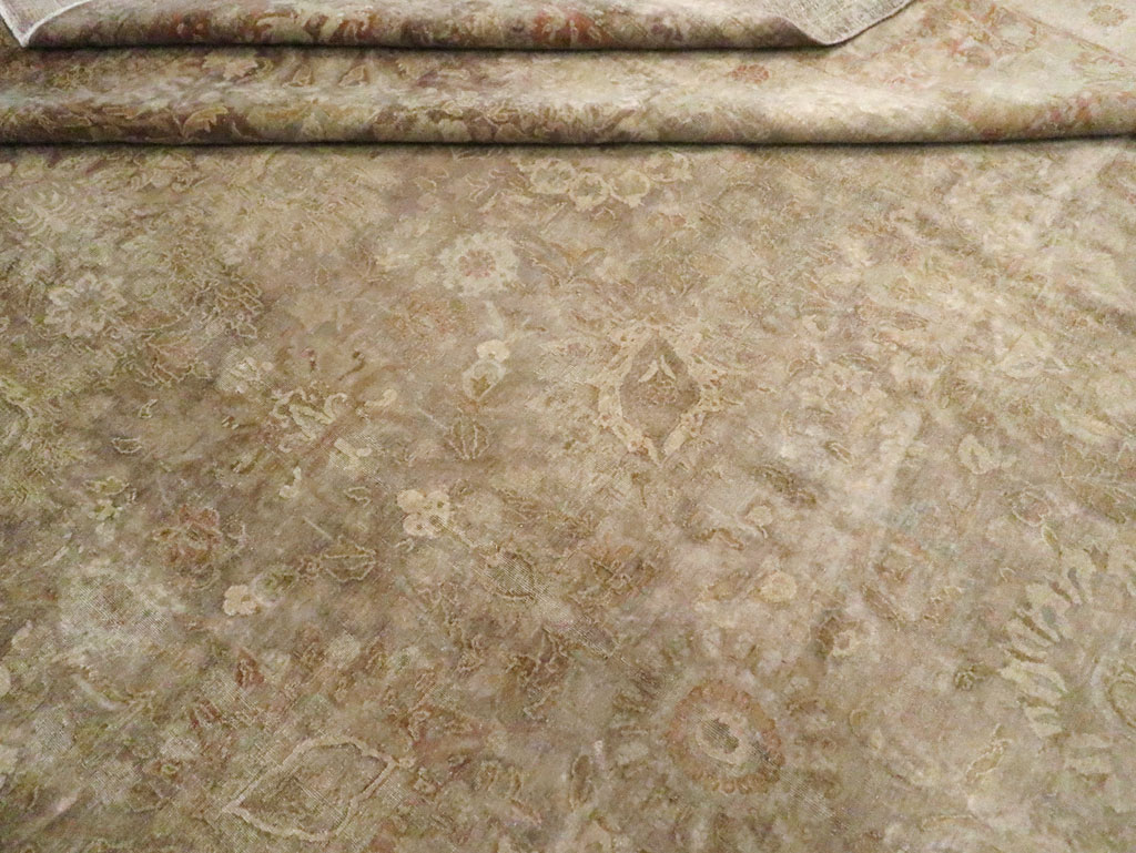 Antique Persian Tabriz Carpet, No.14454 - Staging