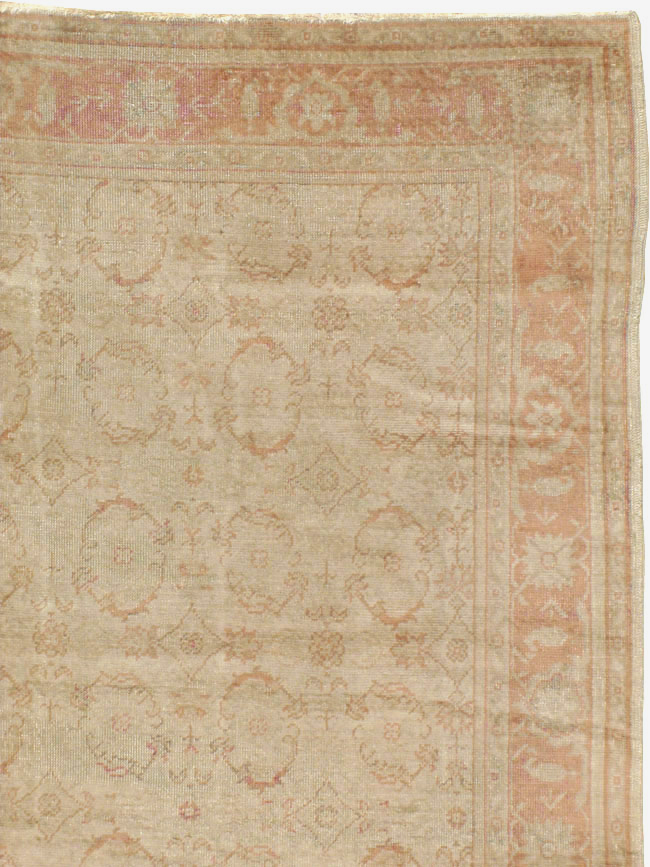 Antique Turkish Oushak Carpet, No.14506 - Staging
