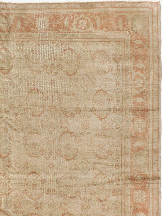 Antique Turkish Oushak Carpet, No.14506 - Staging