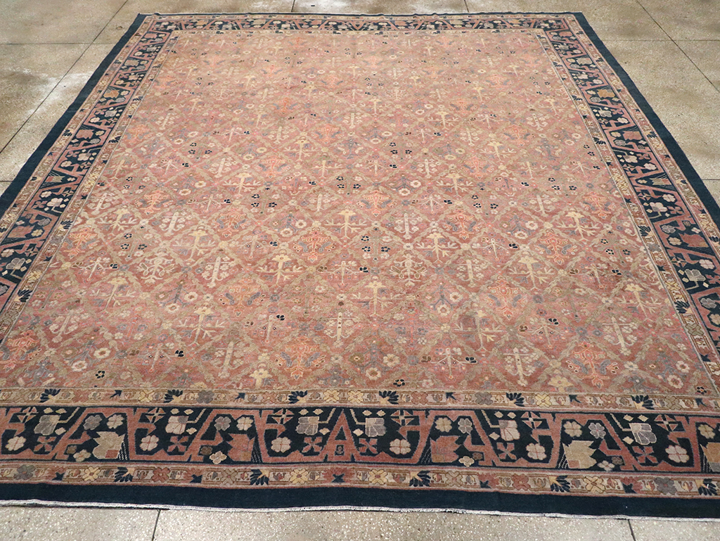 Antique Indian Lahore Room Size Carpet, No.14515 - Staging