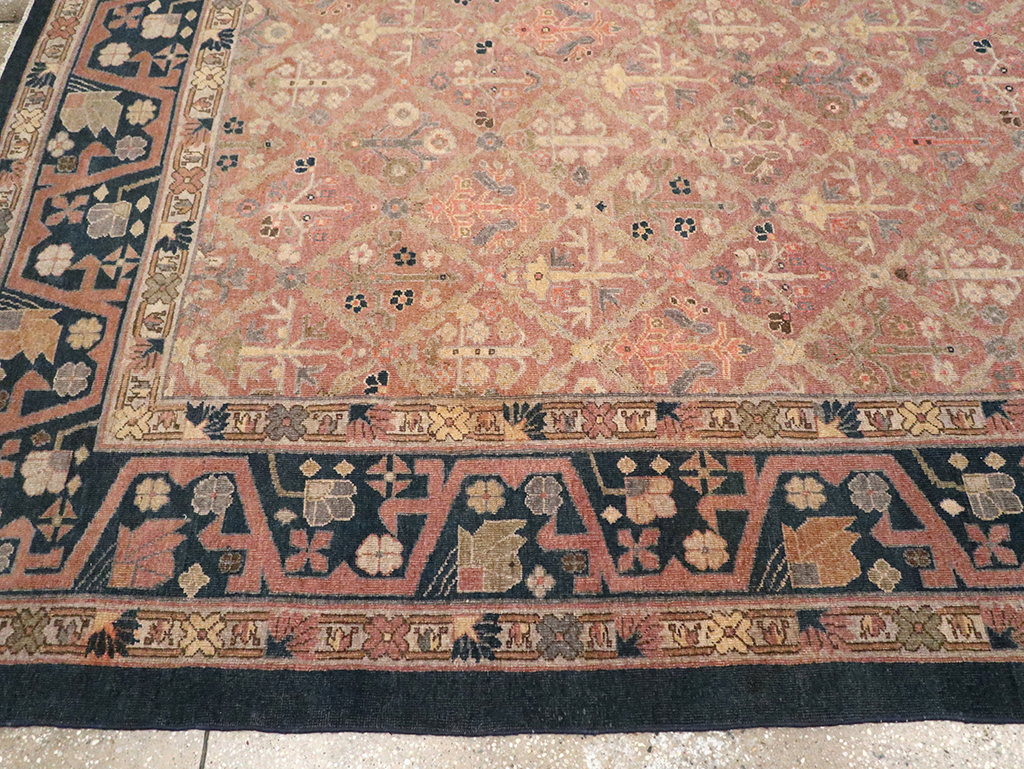 Antique Indian Lahore Room Size Carpet, No.14515 - Staging