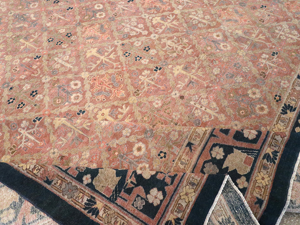 Antique Indian Lahore Room Size Carpet, No.14515 - Staging