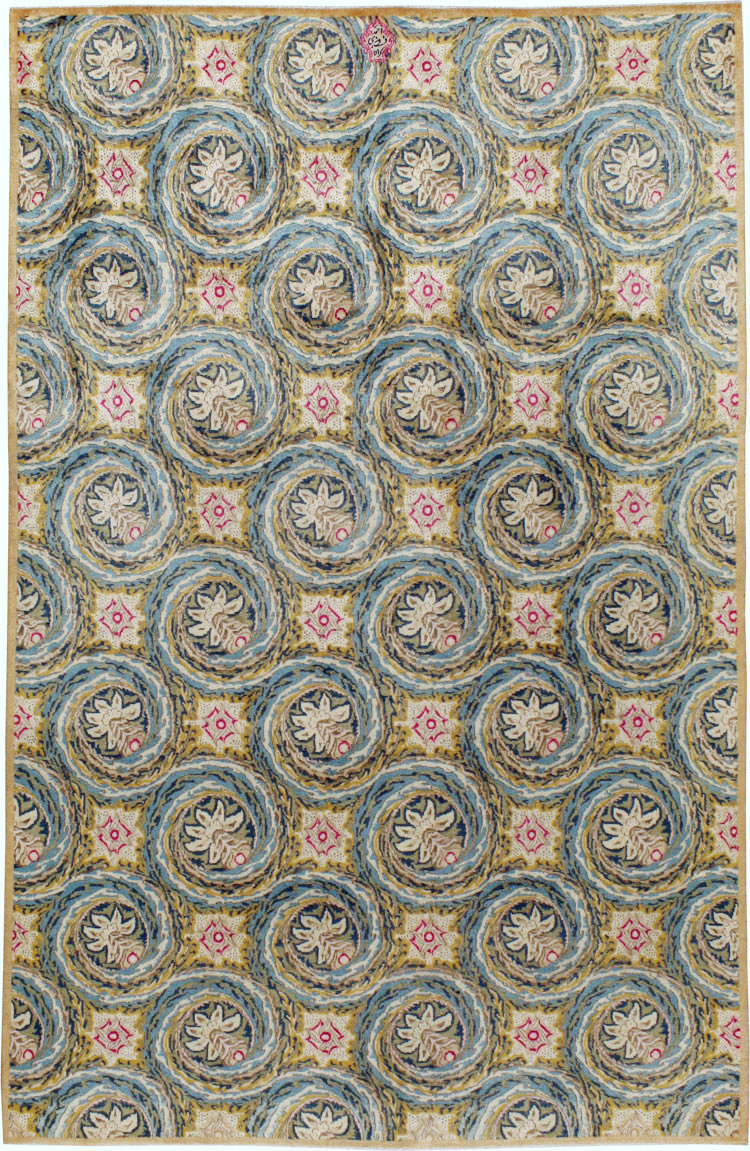 Vintage Persian Kerman Carpet, No.14526 - Staging