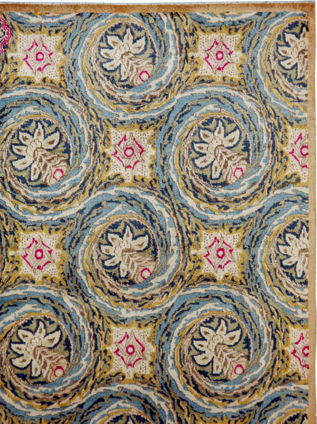 Vintage Persian Kerman Carpet, No.14526 - Staging