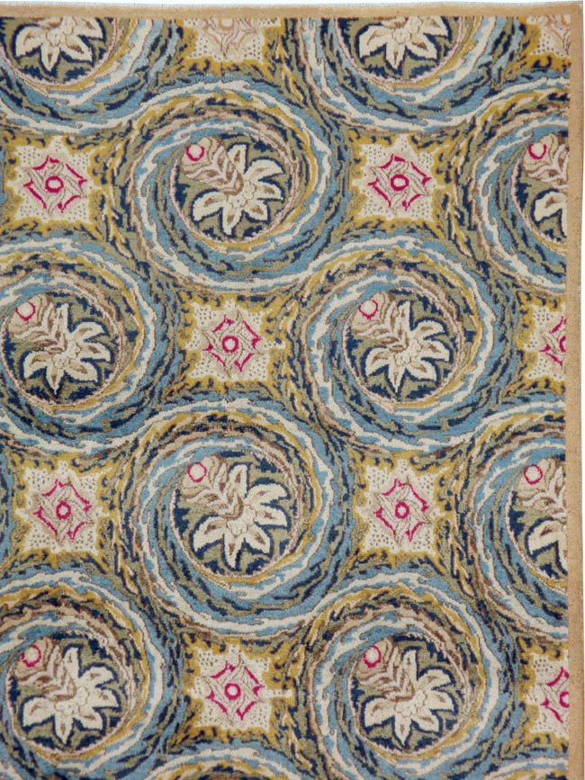 Vintage Persian Kerman Carpet, No.14526 - Staging