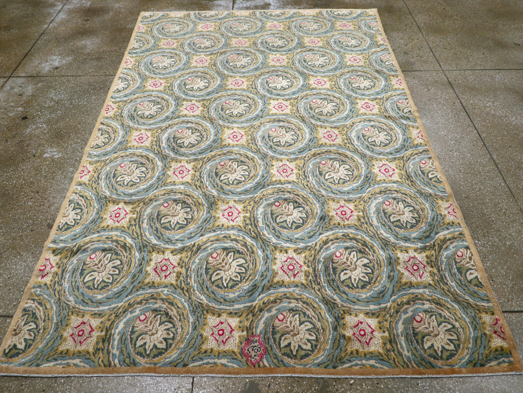 Vintage Persian Kerman Carpet, No.14526 - Staging
