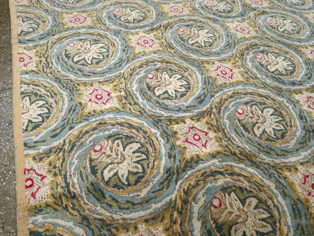 Vintage Persian Kerman Carpet, No.14526 - Staging