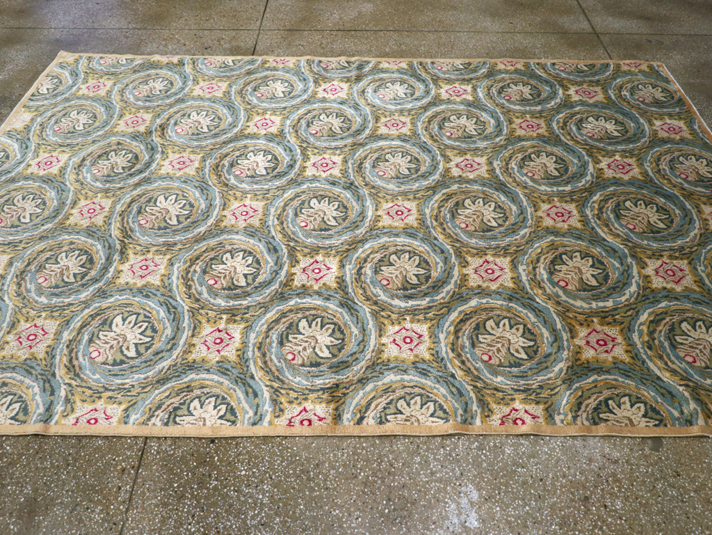 Vintage Persian Kerman Carpet, No.14526 - Staging