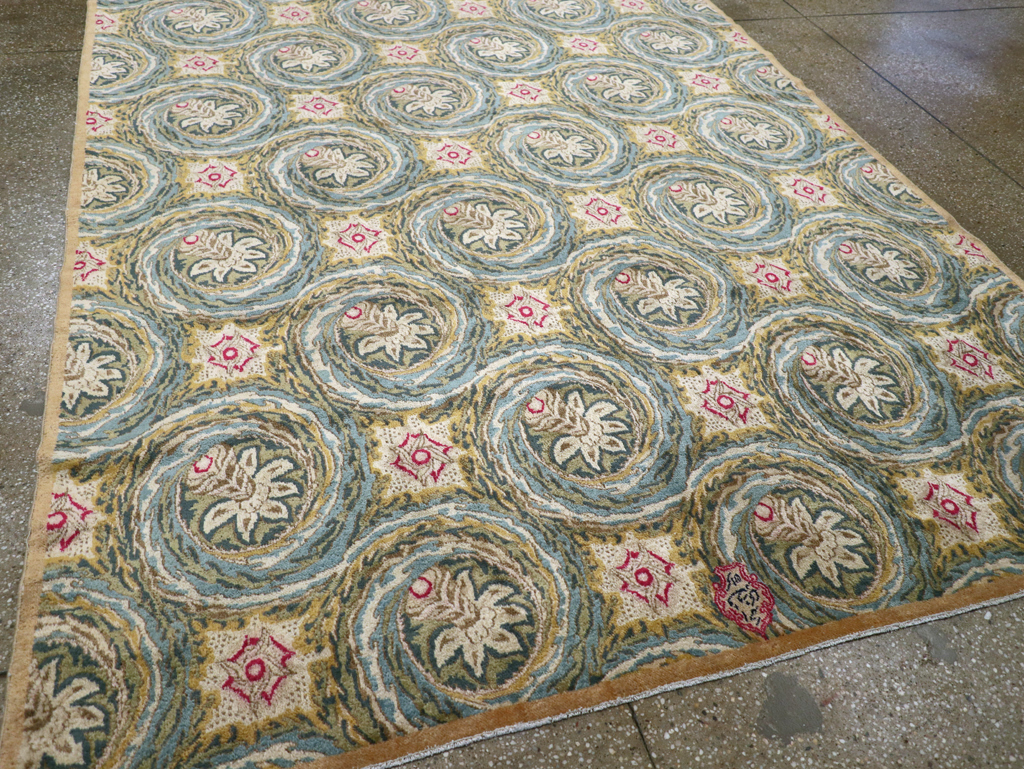 Vintage Persian Kerman Carpet, No.14526 - Staging