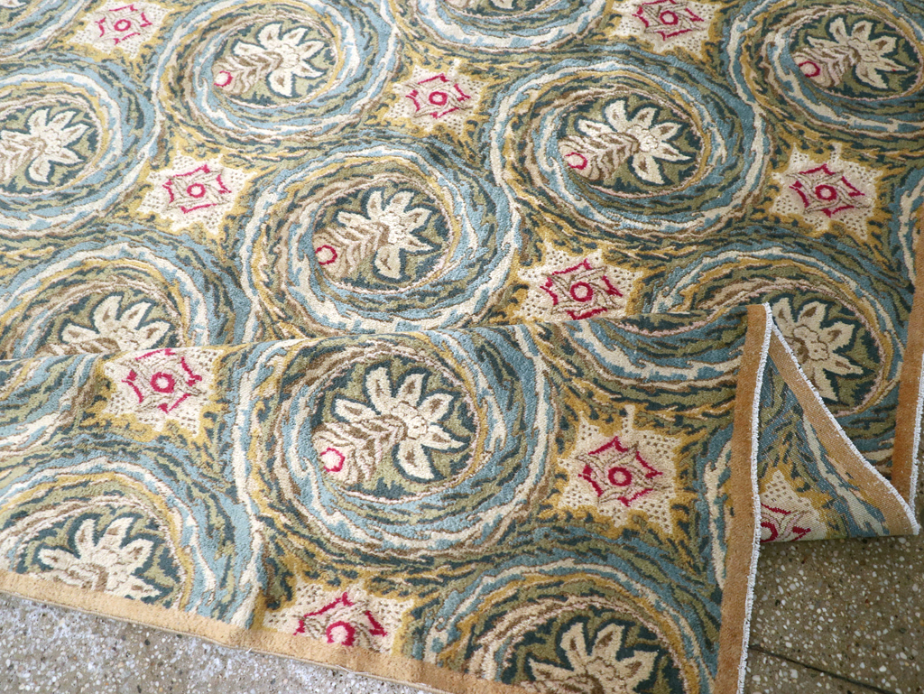 Vintage Persian Kerman Carpet, No.14526 - Staging