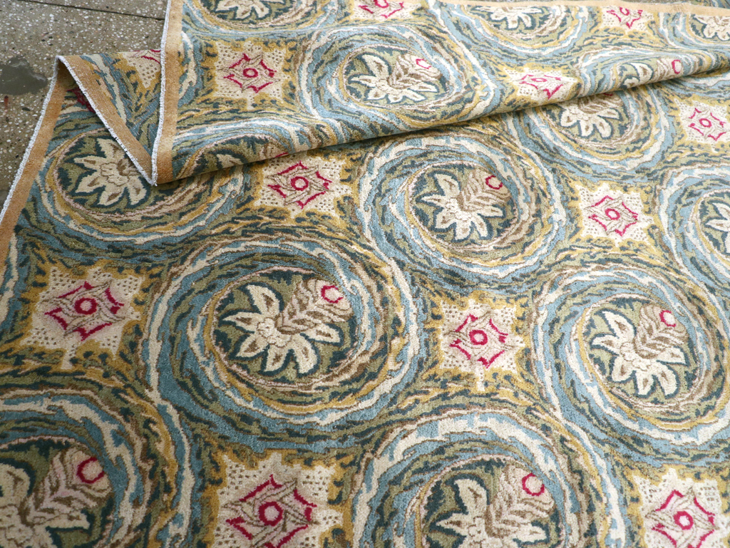 Vintage Persian Kerman Carpet, No.14526 - Staging