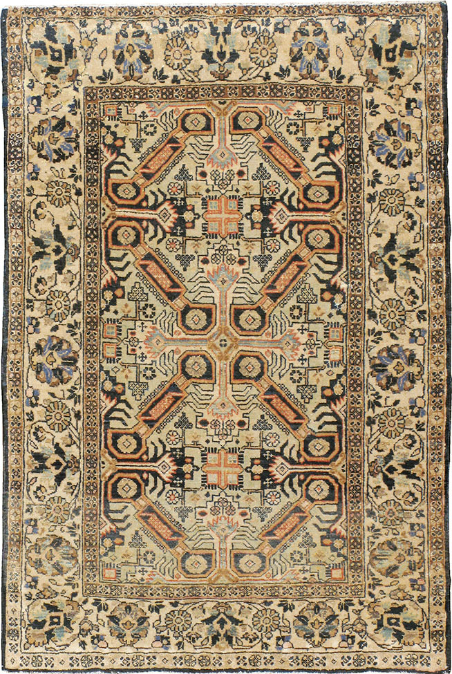 Vintage Persian Tabriz Rug (Pair: 1 of 2), No.14547 - Staging