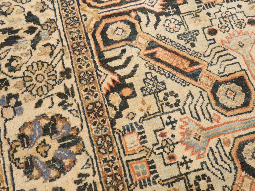 Vintage Persian Tabriz Rug (Pair: 1 of 2), No.14547 - Staging