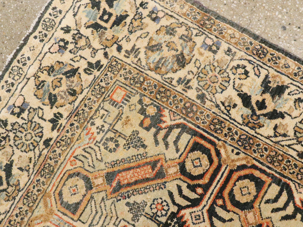 Vintage Persian Tabriz Rug (Pair: 1 of 2), No.14547 - Staging