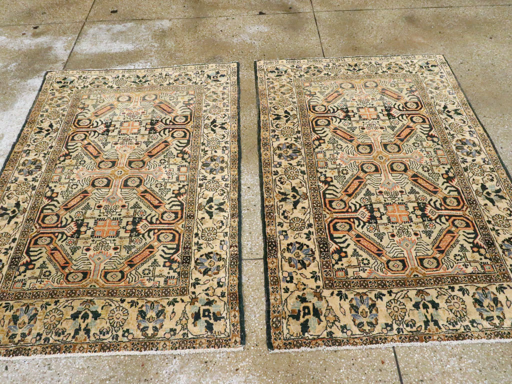 Vintage Persian Tabriz Rug (Pair: 1 of 2), No.14547 - Staging