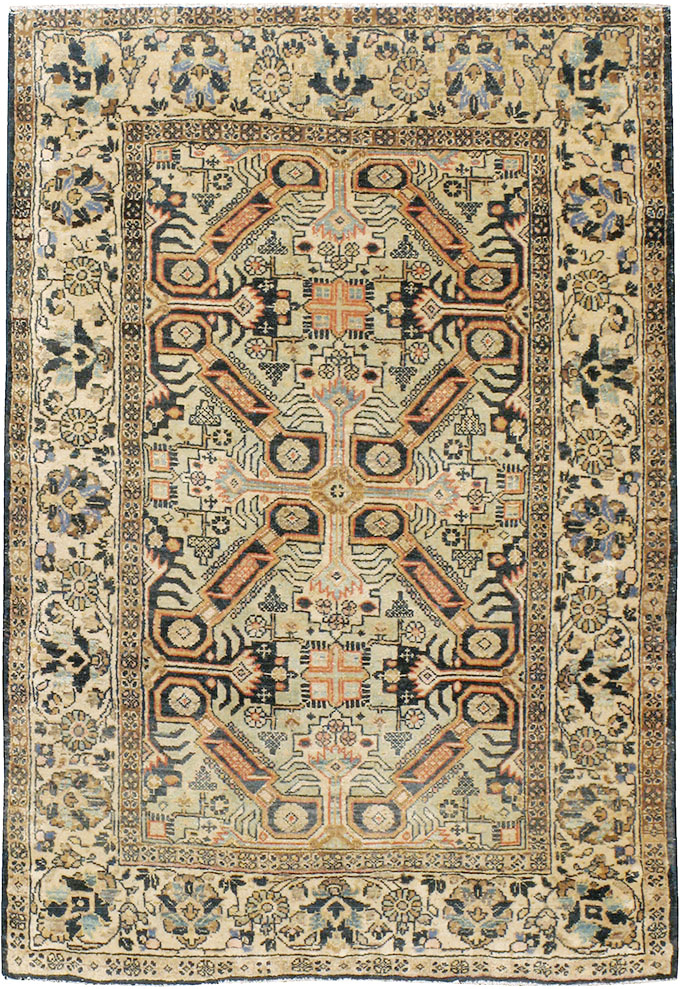 Vintage Persian Tabriz Rug (Pair: 2 of 2), No.14548 - Staging