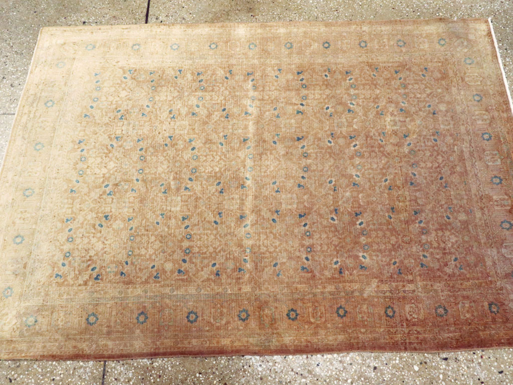 Antique Persian Tabriz Rug, No.14551 - Staging