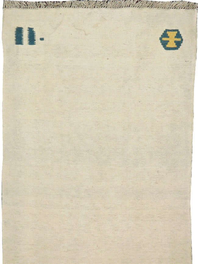 Vintage Persian Modernist Kilim, No.14566 - Staging