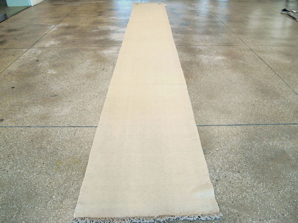 Vintage Persian Modernist Kilim, No.14566 - Staging