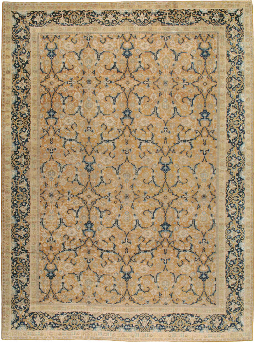 Antique Persian Tabriz Carpet, No.14568 - Staging