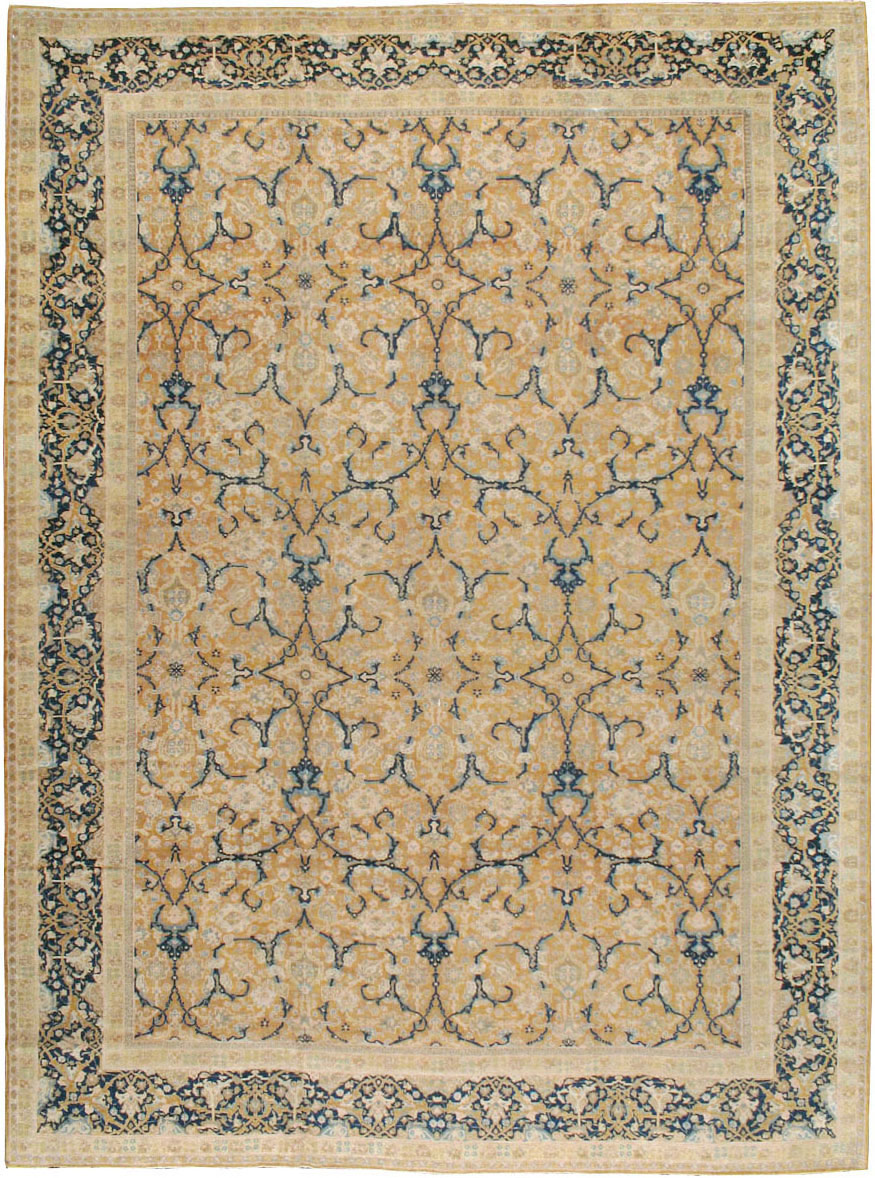 Antique Persian Tabriz Carpet, No.14568 - Staging
