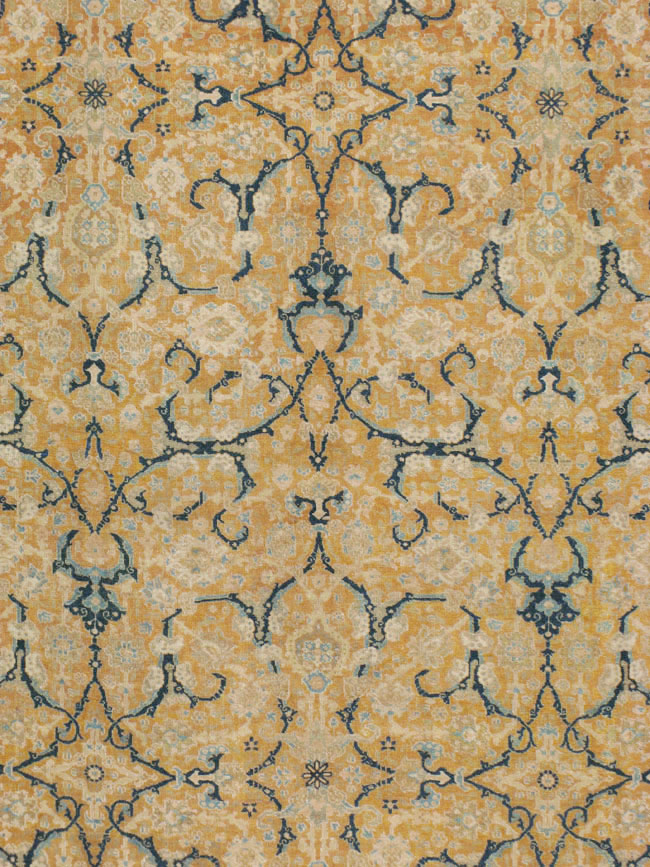 Antique Persian Tabriz Carpet, No.14568 - Staging