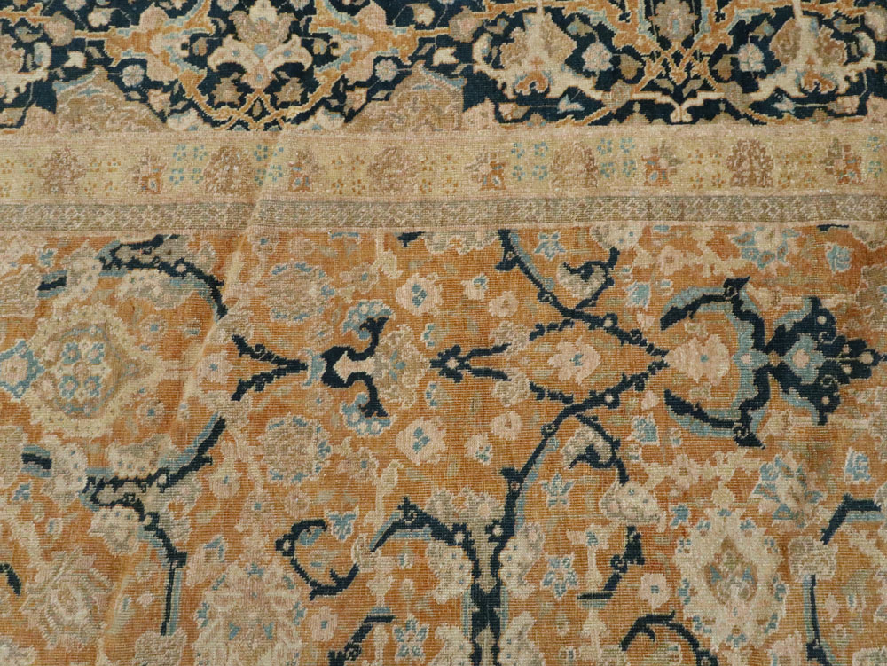 Antique Persian Tabriz Carpet, No.14568 - Staging
