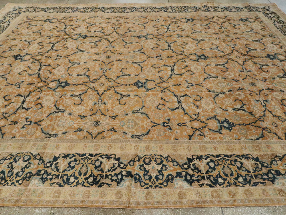 Antique Persian Tabriz Carpet, No.14568 - Staging