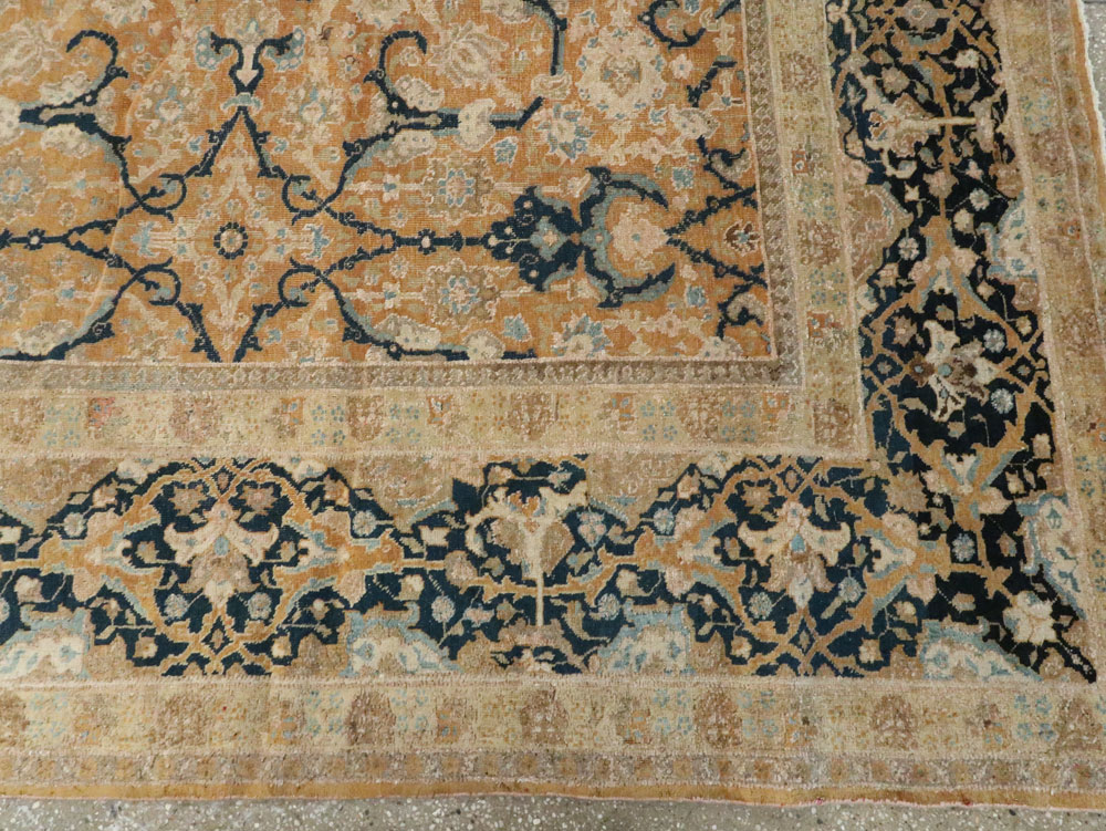 Antique Persian Tabriz Carpet, No.14568 - Staging