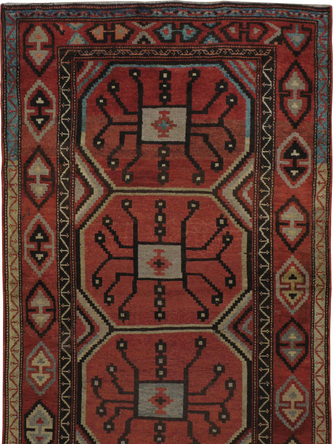 Antique Central Asian Beshir Runner, No.14582 - Staging