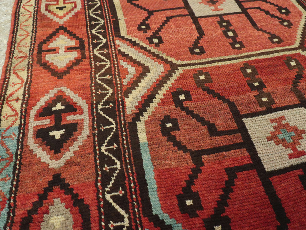 Antique Central Asian Beshir Runner, No.14582 - Staging
