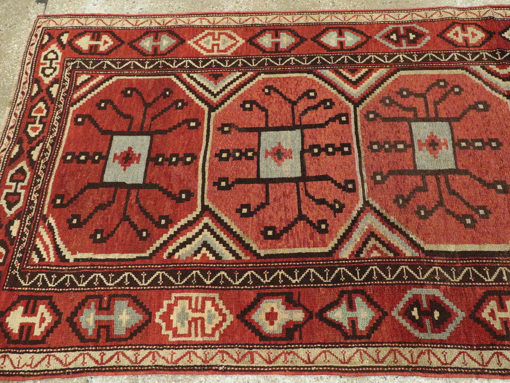Antique Central Asian Beshir Runner, No.14582 - Staging
