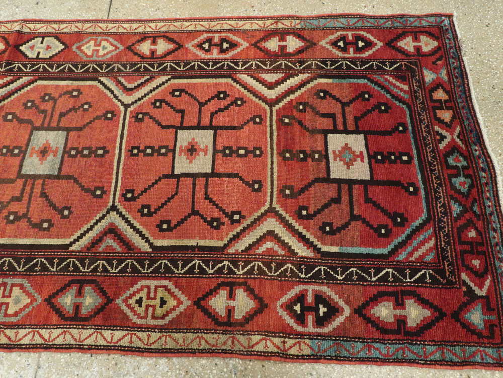 Antique Central Asian Beshir Runner, No.14582 - Staging