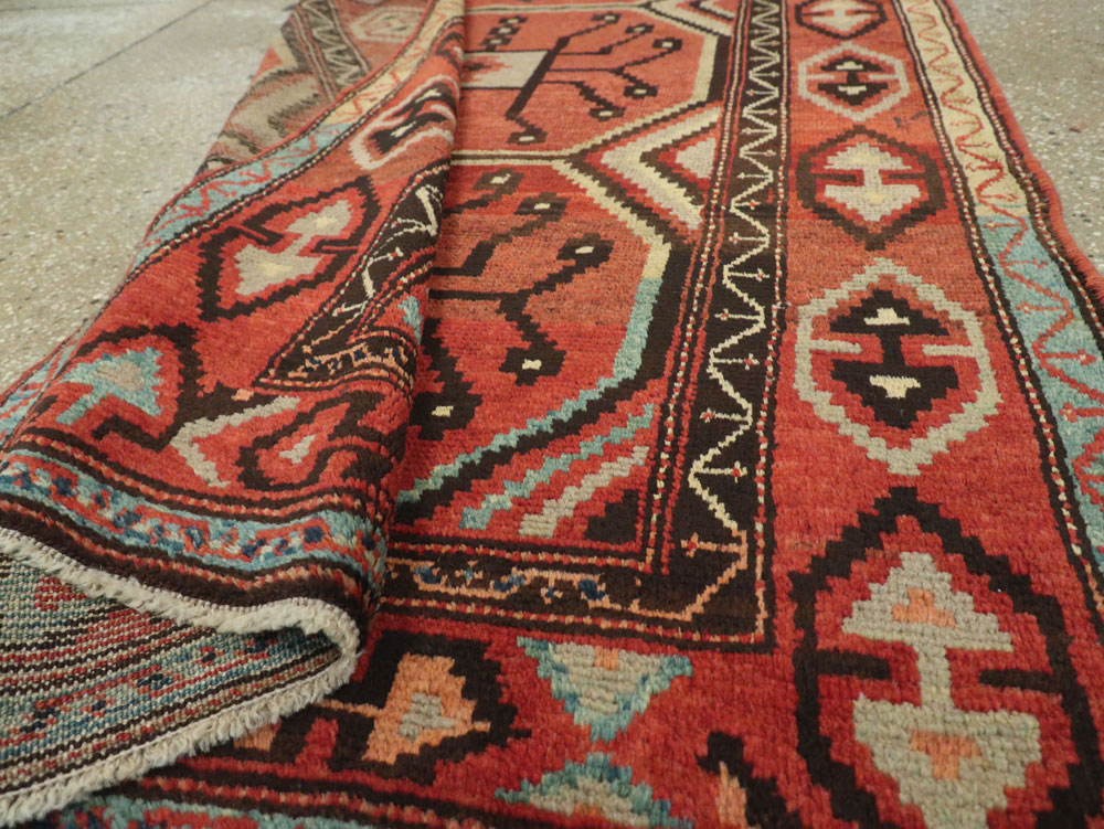 Antique Central Asian Beshir Runner, No.14582 - Staging