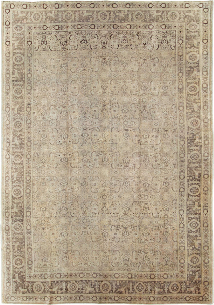 Antique Persian Tabriz Carpet, No.14584 - Staging