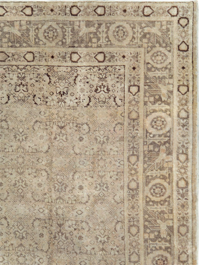 Antique Persian Tabriz Carpet, No.14584 - Staging