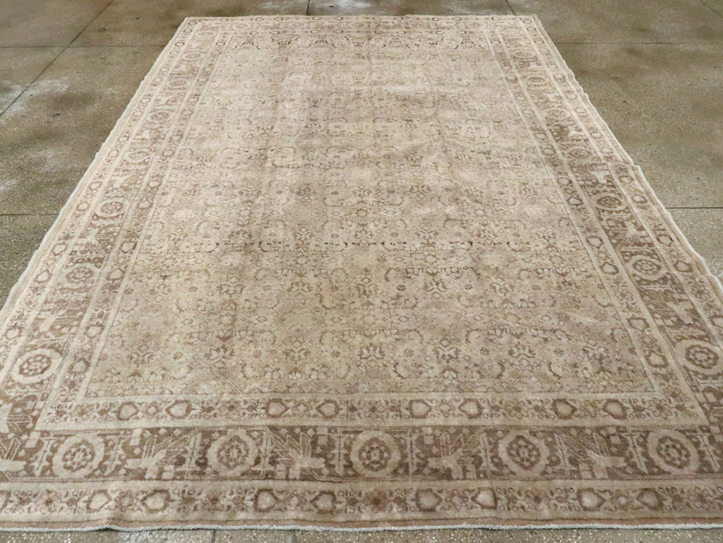 Antique Persian Tabriz Carpet, No.14584 - Staging