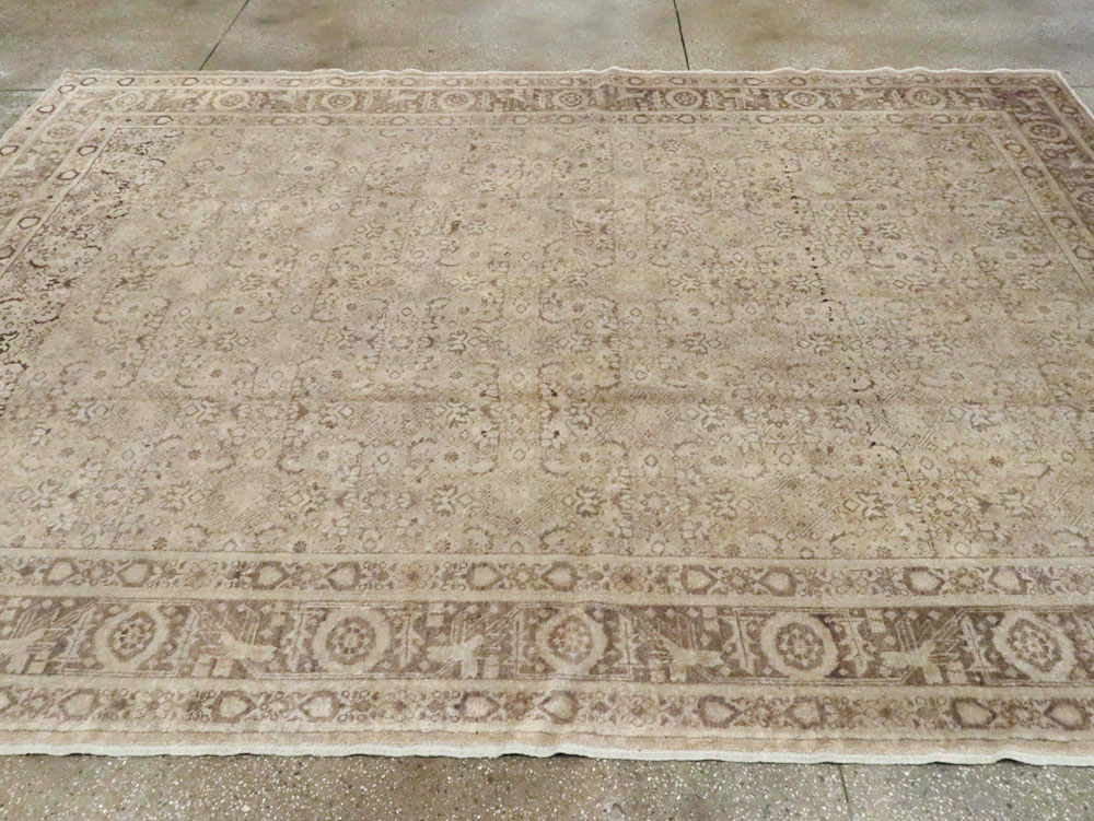 Antique Persian Tabriz Carpet, No.14584 - Staging