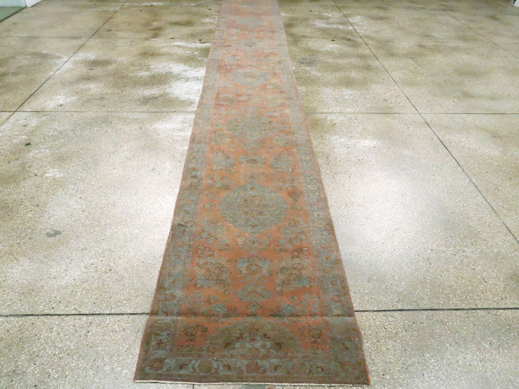 Vintage Turkish Sivas Long Runner, No.14594 - Staging