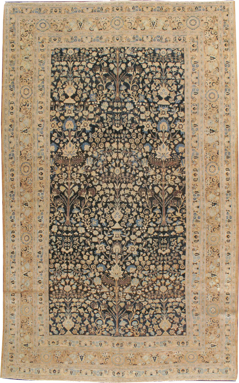 Antique Persian Mashad Carpet, No.14602 - Staging
